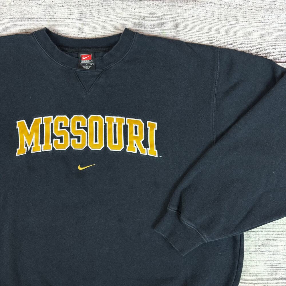 Vintage 1990s Nike University of Missouri Tigers College Crewneck